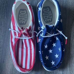 Hey Dude American Flag Shoes